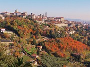 02 Da via Sudorno splendida vista su Bergamo Alta colorata d'autnno inoltrato